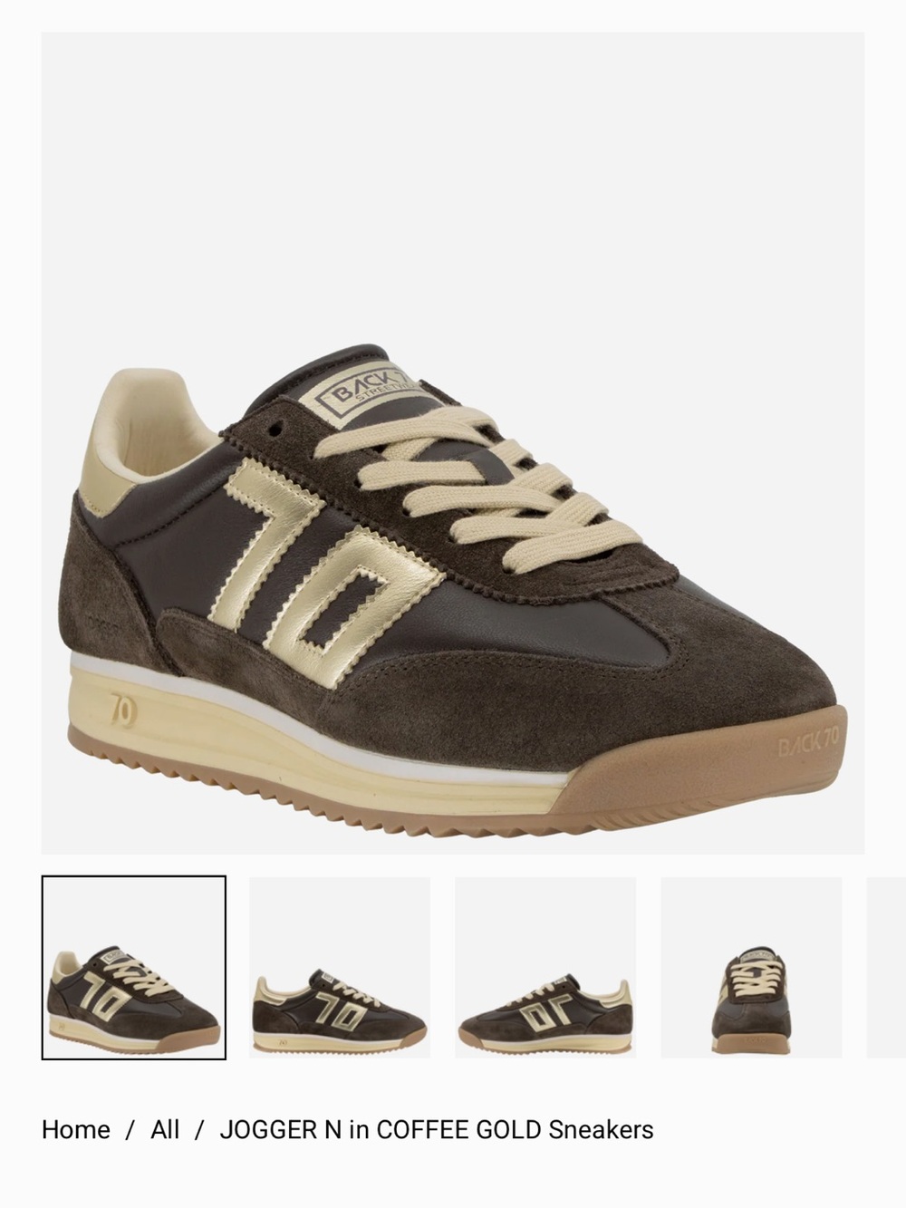 Back70 JOGGER N in COFFEE GOLD Sneakers